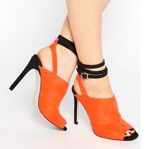 Asos open toe booties